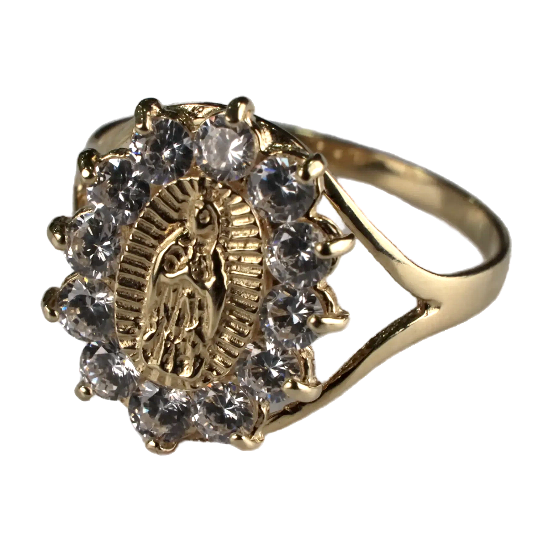 Anillo Virgen de Guadalupe con Circonia