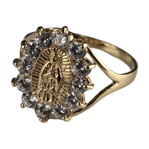 Anillo Virgen de Guadalupe con Circonia