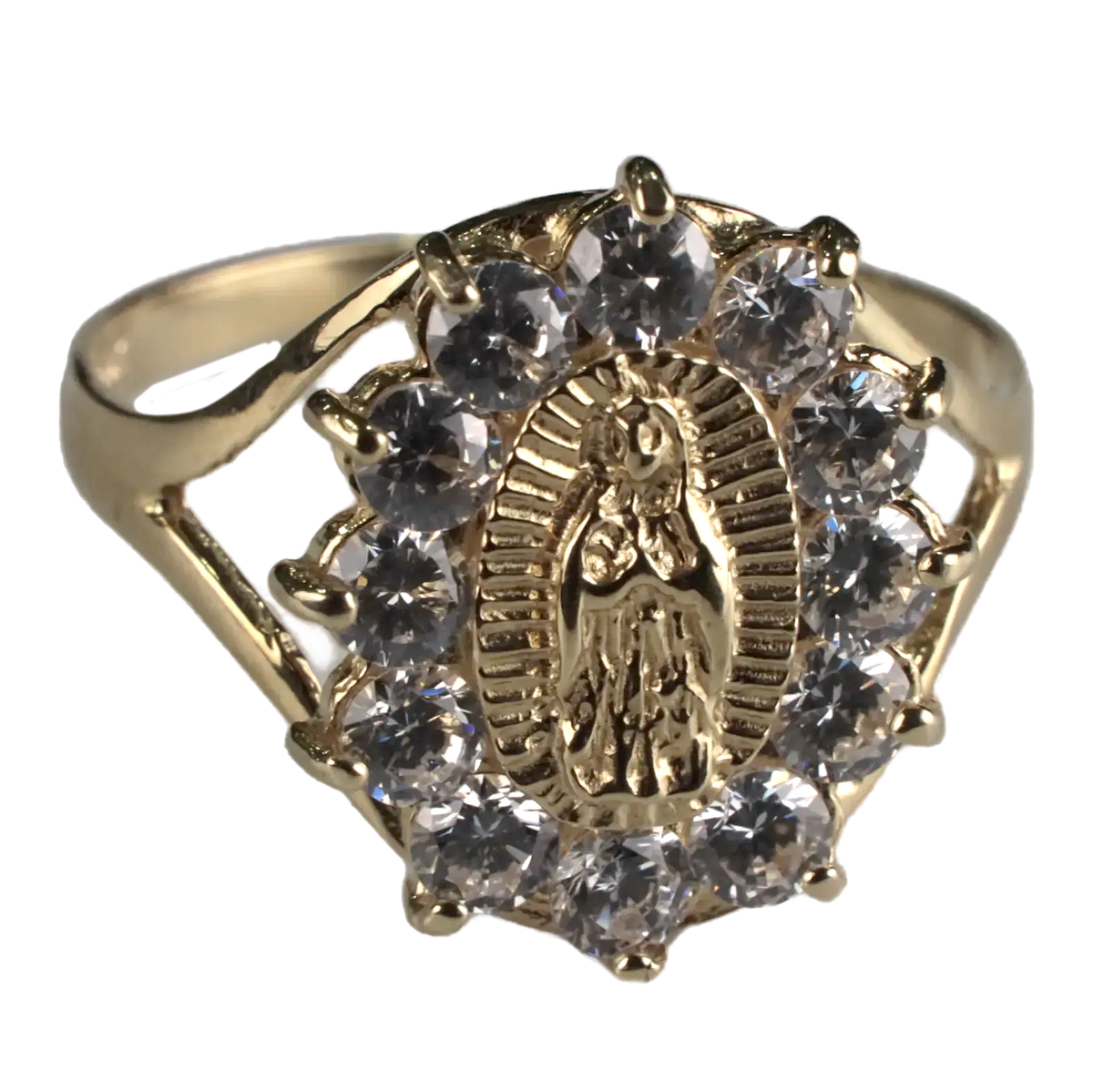 Anillo Virgen de Guadalupe con Circonia